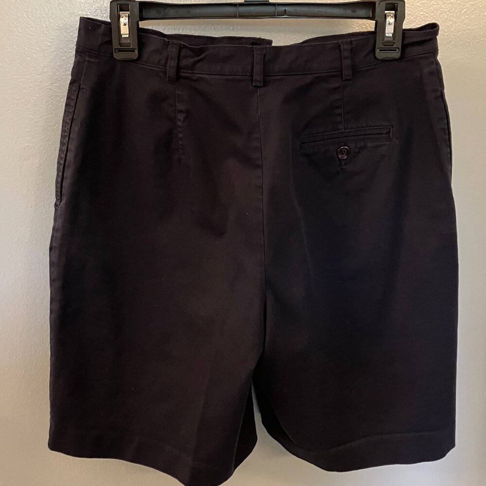 David Brooks Womens Bermuda Walking Shorts Solid Blue Size 10 - Picture 7 of 7